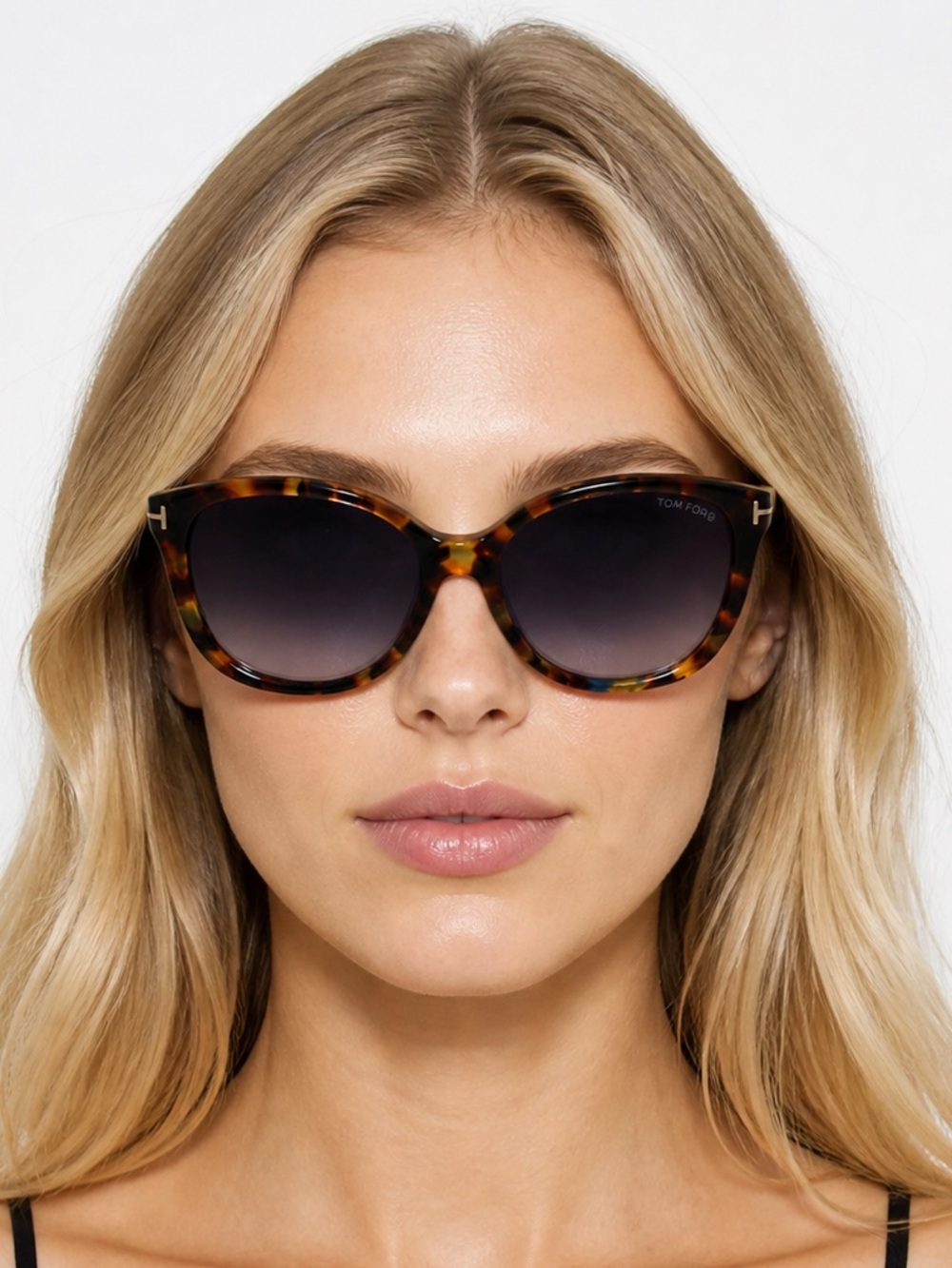 TOM FORD Brown Tortoise Shell Acetate Frame Alicia Sunglasses - Style TF275